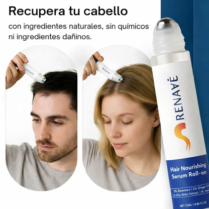 Serum roll-on para crecimiento capilar – fortalece y estimula el cabello desde la raíz