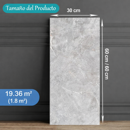 Pague 1 y Lleve 2 – panel autoadhesivo PVC 30x60cm tipo mármol para pared