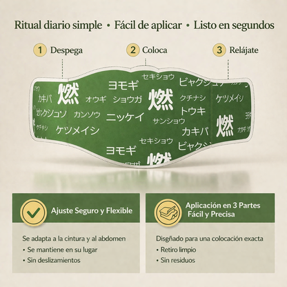 Parches Naturales Japoneses para Abdomen y Cintura (5 Parches)