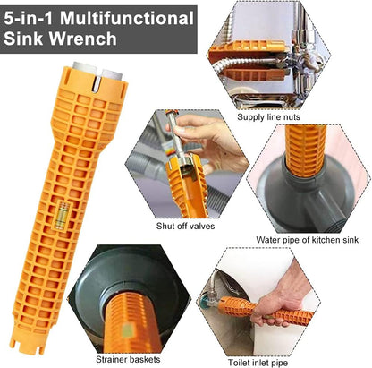 LLAVE PARA FONTANERIA 8 EN 1
