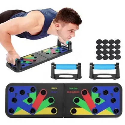 Tablero de flexiones multifuncional – entrena pecho, brazos y espalda desde casa