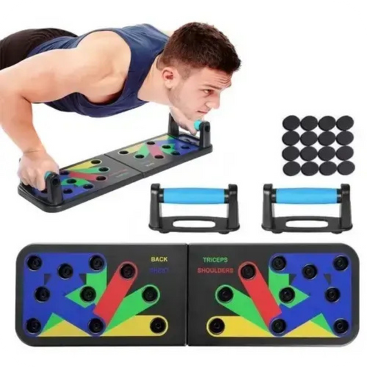 Tablero de flexiones multifuncional – entrena pecho, brazos y espalda desde casa