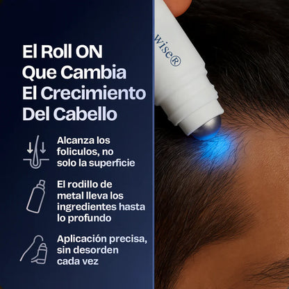 Serum roll-on para crecimiento capilar – fortalece y estimula el cabello desde la raíz